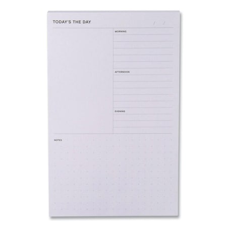 4.9 X 7.7 In. Daily Planner Pad, Gray - 100 Per Sheet